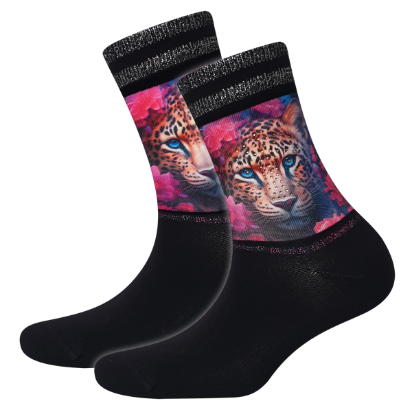 Cool 7 - Damensocken mit Strass - Motiv - C0488